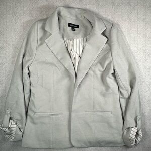 41 Hawthorn Light Gray Blazer with Striped Lining